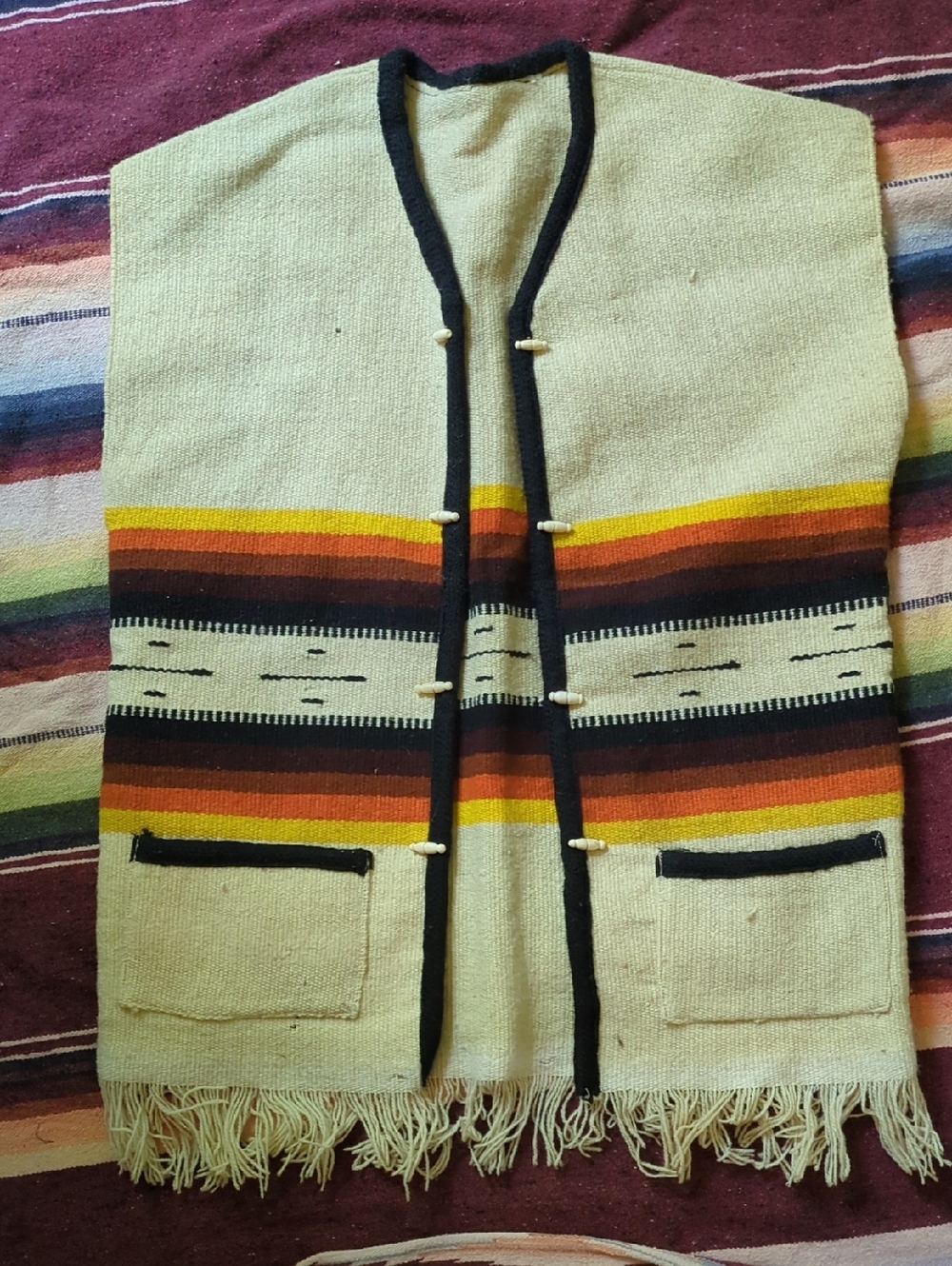 Vintage Wool Southwestern Knit Vest